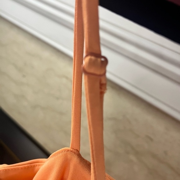 ♥️Fiestar pale orange ruched dress - Picture 4 of 8